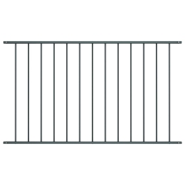 Žoga Panelis, Pelēks, 1,7X1,25 M, Pulverkrāsots Tērauds Vidaxl