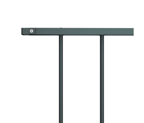 vidaXL žoga panelis, pelēks, 1,7x1,25 m, pulverkrāsots tērauds