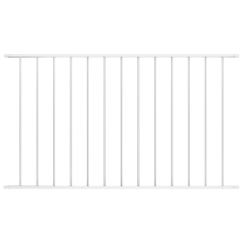 Žoga Panelis, Balts, 1,7X0,75 M, Pulverkrāsots Tērauds Vidaxl