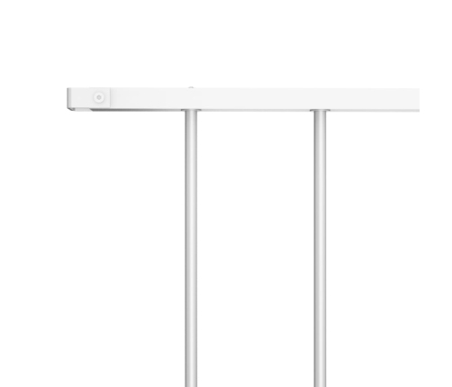 Žoga Panelis, Balts, 1,7X0,75 M, Pulverkrāsots Tērauds Vidaxl