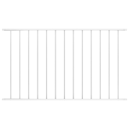 Žoga Panelis, Balts, 1,7X1 M, Pulverkrāsots Tērauds Vidaxl