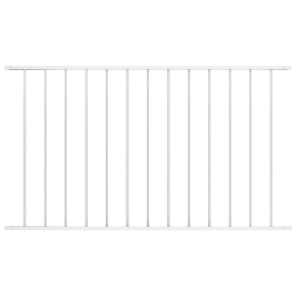 Žoga Panelis, Balts, 1,7X1,25 M, Pulverkrāsots Tērauds Vidaxl