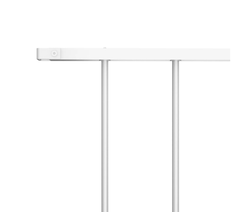 vidaXL žoga panelis, balts, 1,7x1,25 m, pulverkrāsots tērauds