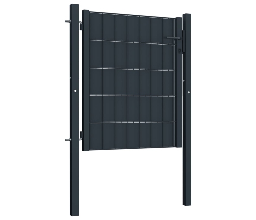 vidaXL žoga vārti, pelēki, 100x101 cm, PVC un tērauds