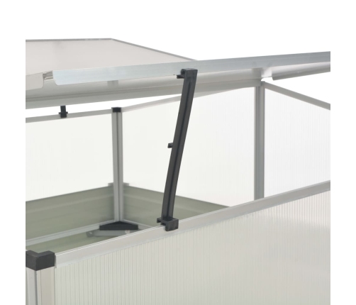 vidaXL siltumnīca, 100x100x85 cm, cinkots tērauds, brūna