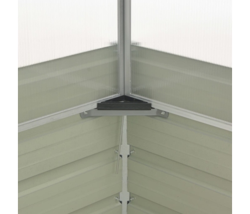 vidaXL siltumnīca, 100x100x85 cm, cinkots tērauds, brūna