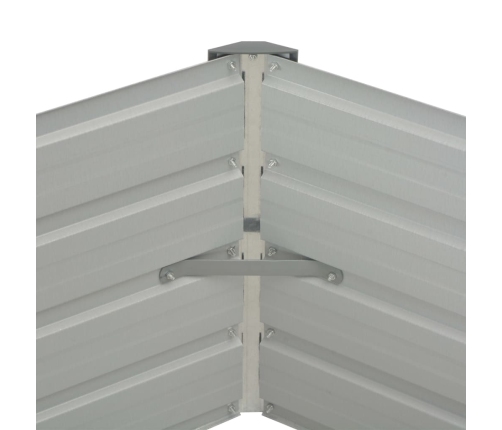 vidaXL puķu kaste, 129x129x45 cm, cinkots tērauds, antracītpelēka