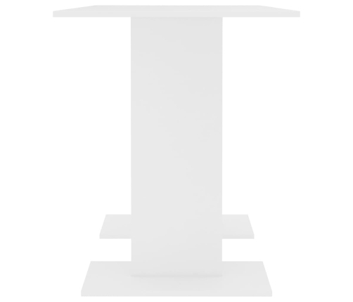 vidaXL virtuves galds, 110x60x75 cm, balts, inženierijas koks