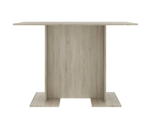 vidaXL virtuves galds, 110x60x75 cm, ozolkoka krāsā, inženierijas koks