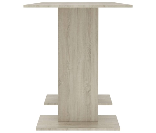 vidaXL virtuves galds, 110x60x75 cm, ozolkoka krāsā, inženierijas koks