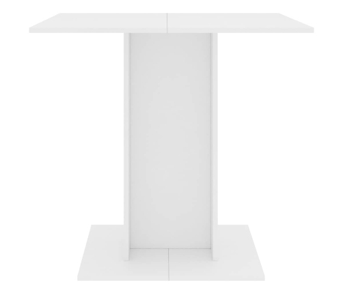 vidaXL virtuves galds, 80x80x75 cm, inženierijas koks, balts