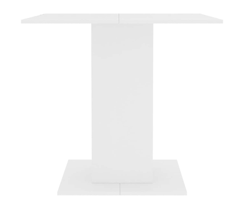 vidaXL virtuves galds, 80x80x75 cm, inženierijas koks, balts