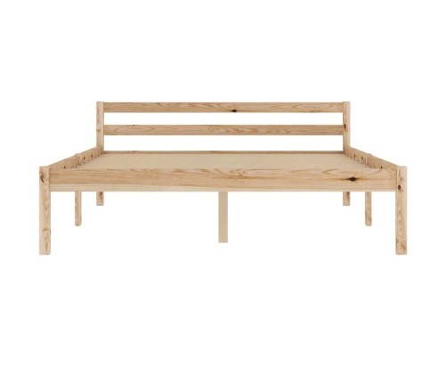 vidaXL gultas rāmis, priedes masīvkoks, 140x200 cm