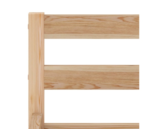 vidaXL gultas rāmis, priedes masīvkoks, 140x200 cm