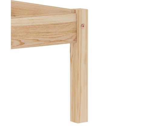 vidaXL gultas rāmis, priedes masīvkoks, 140x200 cm