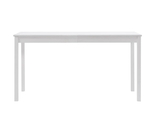 Virtuves Galds, Balts, 140X70X73 Cm, Priedes Koks Vidaxl