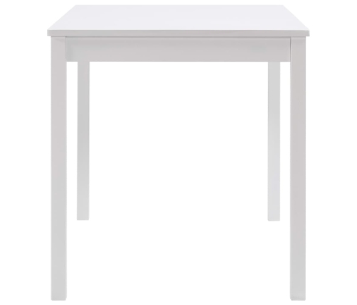 Virtuves Galds, Balts, 140X70X73 Cm, Priedes Koks Vidaxl