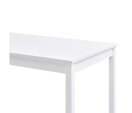 Virtuves Galds, Balts, 140X70X73 Cm, Priedes Koks Vidaxl