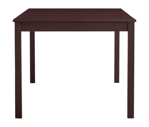 vidaXL virtuves galds, 180x90x73 cm, tumši brūns, priedes koks