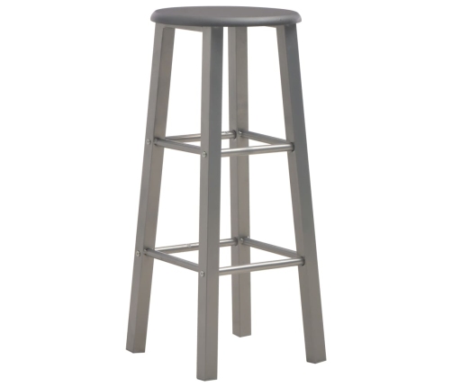 vidaXL bāra krēsli, 2 gab., antracītpelēki, MDF