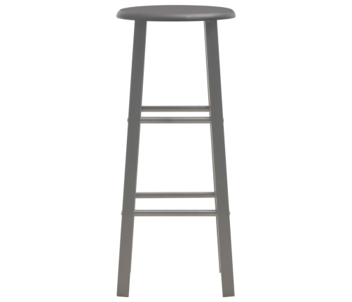 vidaXL bāra krēsli, 2 gab., antracītpelēki, MDF