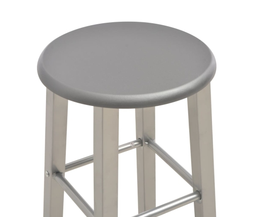 vidaXL bāra krēsli, 2 gab., antracītpelēki, MDF