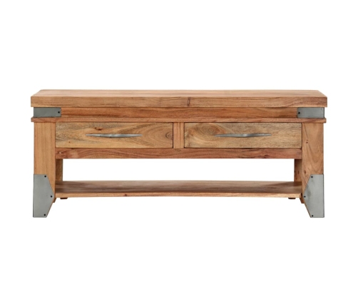 vidaXL kafijas galdiņš, 110x52x45 cm, akācijas masīvkoks