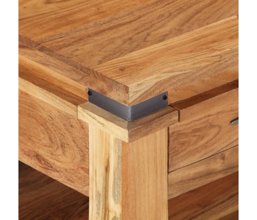 vidaXL kafijas galdiņš, 110x52x45 cm, akācijas masīvkoks