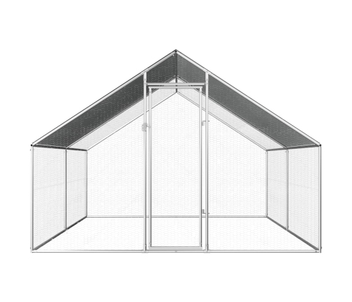 vidaXL vistu būris, 2,75x4x1,92 m, cinkots tērauds