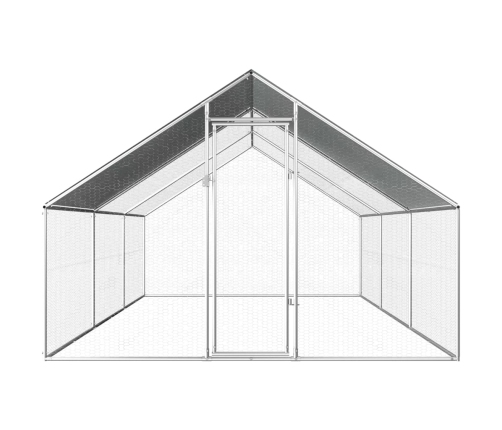 vidaXL vistu būris, 2,75x6x1,92 m, cinkots tērauds