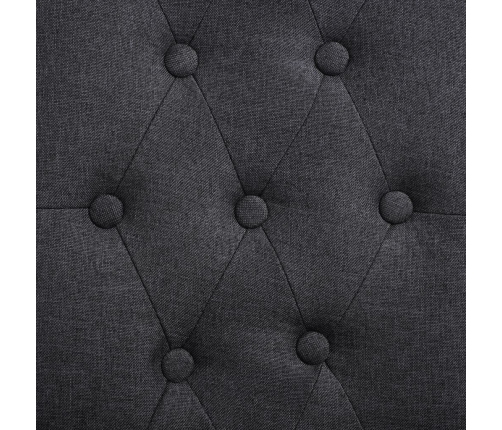 vidaXL virtuves krēsli, 4 gab., tumši pelēks audums