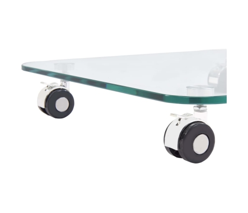 vidaXL kafijas galdiņš, 45x40x63 cm, rūdīts stikls