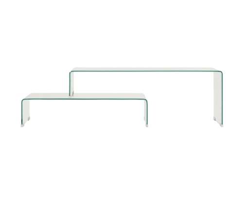 vidaXL 2-daļīgs kafijas galdiņu komplekts 90x30x20/110x30x40 cm