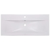 vidaXL iebūvējama izlietne, 91x39,5x18,5 cm, balta keramika