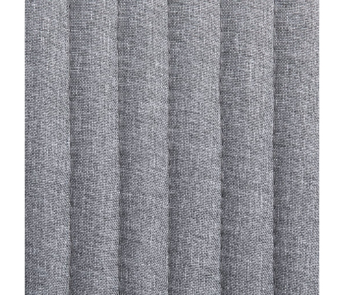 vidaXL virtuves krēsli, 4 gab., gaiši pelēks audums