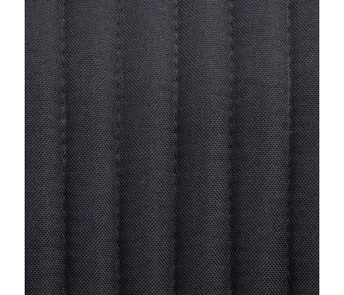 vidaXL virtuves krēsli, 6 gab., melns audums