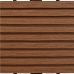 vidaXL terases flīzes, 22 gab., WPC, 30x30 cm, 2 m2, brūnas