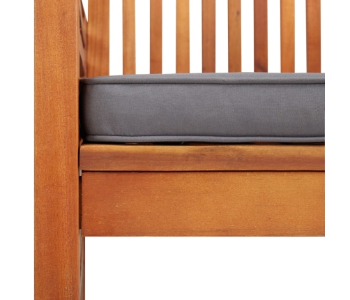 vidaXL dārza krēsli ar matračiem, 2 gab., akācijas masīvkoks