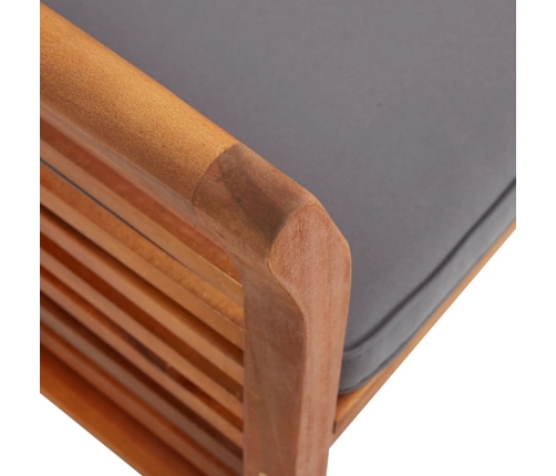 vidaXL dārza krēsli ar matračiem, 2 gab., akācijas masīvkoks