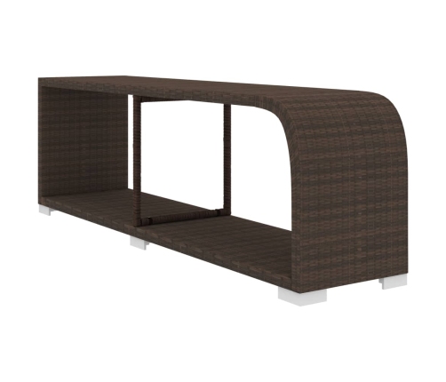 10-Daļīgs Dārza Atpūtas Mēbeļu Komplekts Ar Matračiem, Brūns Pe Vidaxl