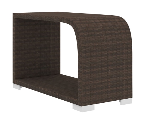 10-Daļīgs Dārza Atpūtas Mēbeļu Komplekts Ar Matračiem, Brūns Pe Vidaxl