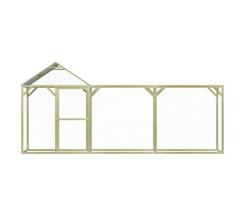 vidaXL vistu būris, 4,5x1,5x2 m, impregnēts priedes koks