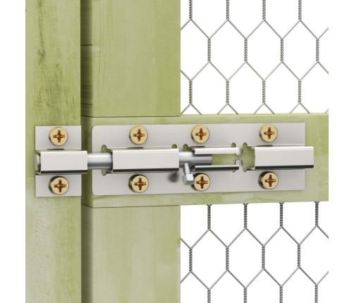 vidaXL vistu būris, 4,5x1,5x2 m, impregnēts priedes koks