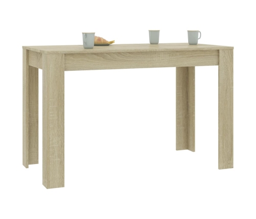 vidaXL virtuves galds, ozolkoka krāsa, 120x60x76 cm, inženierijas koks