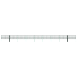 Žoga Panelis Ar Stabiem, 15,3 M, Zaļa Dzelzs Vidaxl