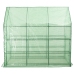 vidaXL siltumnīca ar 12 plauktiem, tērauds, 143x214x196 cm
