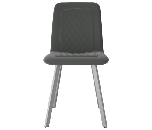 Virtuves Krēsli, 2 Gab., Pelēks Samts Vidaxl