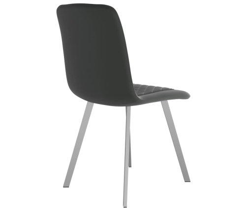 Virtuves Krēsli, 2 Gab., Pelēks Samts Vidaxl