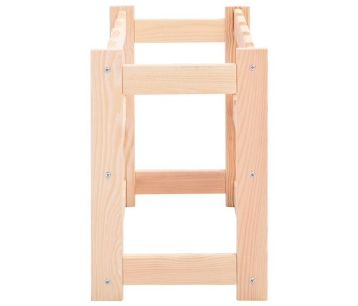 vidaXL vīna pudeļu statīvs 12 pudelēm, priedes koks