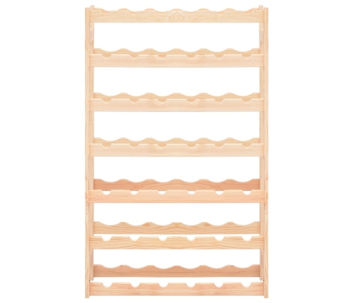vidaXL vīna pudeļu statīvs 42 pudelēm, priedes koks